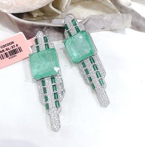 Pendientes Glamurosos de Diseñador con Toque Brillante, Pendientes Fusion para Mujeres y Chicas, para Looks de Noche, para Fiestas, Moda - Product Image 2