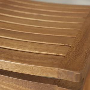 Chaise de bar en teck massif de qualité supérieure avec structure en bois minimaliste et grain de bois naturel pour les meubles de bar, de café et de restaurant - Product Image 6