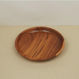 Juego de Platos de Madera Ecológicos Hechos a Mano, Estilo Clásico, Plato Redondo para Servir, la Mejor Calidad - Apto para Lavavajillas y Microondas - Product Image 4
