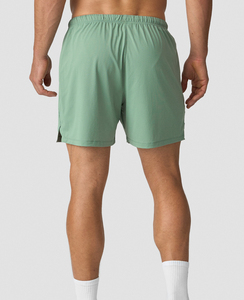 Men's Solid Mesh Shorts with Pockets Elastic Waistband 100% Polyester Quick Dry & Breathable High Street Style Athletic Shorts - Product Image 2