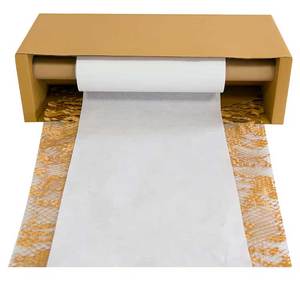 Honeycomb <b>Paper</b> Packaging <b>Roll</b> with Cardboard Dispenser for Home Office and Business Use - Product Image 1