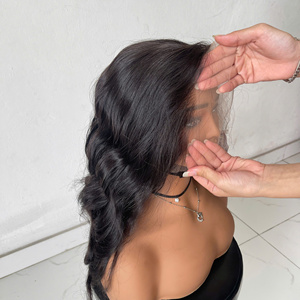 Peluca con cierre de encaje HD, cabello humano natural ondulado, extensiones de lujo. - Product Image 1