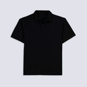 Polo de travail décontracté anti-rides, facile d'entretien, en maille haute densité, pour homme, coupe moderne, uni, piqué, polo d'entreprise - Product Image 3