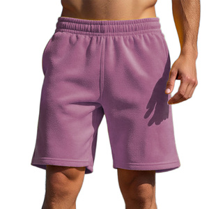 Wholesale Custom Logo Plain <b>Men</b>’s Athletic <b>Shorts</b> Breathable Cotton Fleece Gym Wear Blank Summer Casual Sweat <b>Shorts</b> - Product Image 5
