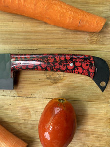 New Article Custom Made J2 Steel Powder Coated <b>Sharp</b> Hammered Blade 5-Piece Ambidextrous Kitchen Chef <b>Knife</b> <b>Set</b> W/Resin Handle - Product Image 3