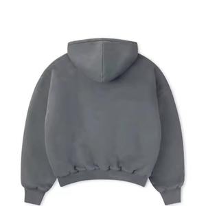 Custom Logo Embroidered Heavyweight Streetwear Acid Wash Hoodie Cotton Thick Material Oversized Winter Blanket with Custom - Product Image 2