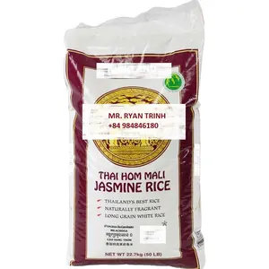 THAI HOM MALI RICE Best Long Grain beras putih tersedia dalam 50Lbs 40lbs tas cocok untuk pasar AS Kanada dan Inggris