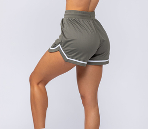 Shorts de sport décontractés pour femmes, taille élastique, couleur unie, coupe ajustée, style cycliste - Product Image 2