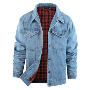 Chaqueta de Mezclilla para Hombre, Otoño, Chaquetas de la Mejor Calidad para Hombre, Chaquetas de Jeans al por Mayor, Diseño Personalizado, Ropa Masculina Cómoda de Usar - Product Image 1