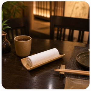 Porta Toallas de Bambú Estilo Zen Japonés para Baño Onsen - Macy - Product Image 3