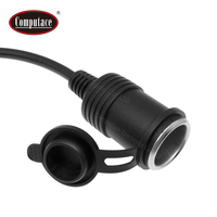 Connecteur OEM 15A à courant élevé avec capuchon anti-poussière, câble en cuivre nu plaqué argent, prise allume-cigare femelle SOCARO 12V/24VDC