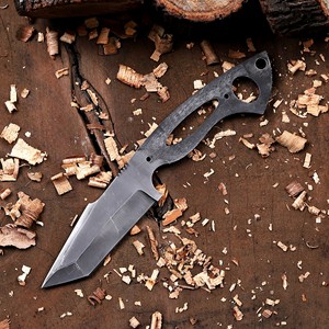 Cuchillo de caza Tanto de hoja fija forjada de acero 1095 Nordic Forge para bricolaje, kit de hoja fija personalizada OEM/ODM - Product Image 1