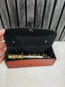 Brass Finish Handmade Dolan London Telescope Vintage Spyglass with Leather <b>Box</b>-Fashion Design Chinese New Year <b>Gift</b> - Product Image 6