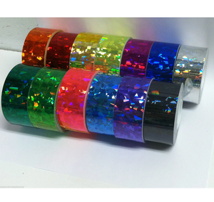Holographic Confetti Tape Cracked Ice Glass Effect Iridescent Reflective Adhesive Tape for Crafts Decoration Wrapping Waterproof - Product Image 1