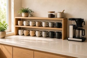 Wooden Three Tier Corner <b>Storage</b> <b>Rack</b> For <b>Kitchen</b> Countertop Tableware Organization Modern Style Standing Type Durable wholesale - Product Image 2