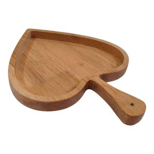 Plateau de service en bois en forme de feuille, artisanal, en bois naturel poli, durable, portable, écologique, à vendre - Product Image 6