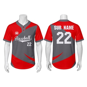 Custom Sublimation Printed <b>Baseball</b> Uniform Jerseys 100% Polyester Breathable Eco-Friendly Summer Sportswear for Team Apparel - Product Image 1