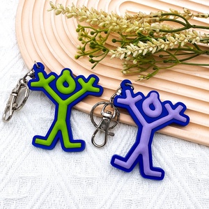 Llaveros de PVC, llaveros personalizados de fábrica profesional, llavero de goma de PVC suave 2D 3D, llavero de PVC de 1 cara de doble cara personalizado - Product Image 3