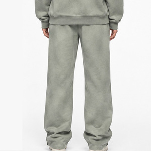 Pantalon de jogging surdimensionné délavé effet soleil pour femme, style streetwear décontracté en mélange de coton, coupe ample, mode vintage - Product Image 2