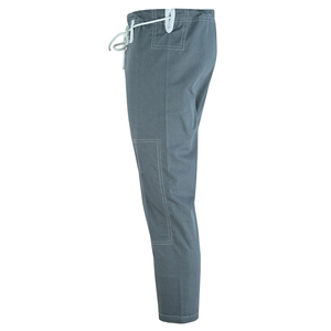 Shorts de BJJ gris pour hommes, coupe classique, en Spandex, séchage rapide, 220g, respirant, vêtements d'arts martiaux, taille adulte, logo sur le devant - Product Image 3