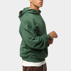 Sudadera con capucha de manga larga para hombre, de secado rápido, transpirable, con media cremallera, para running, gimnasio y entrenamiento, con hombros caídos y corte oversize - Product Image 4