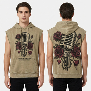 Sweat-shirts à capuche personnalisés en gros pour hommes, impression 3D en mousse de haute qualité, streetwear en coton molletonné - Product Image 1