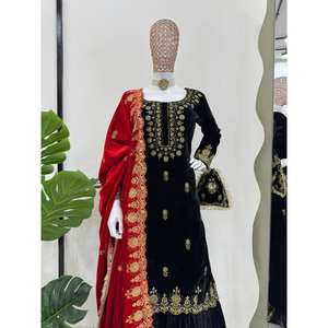 Designer Modest <b>Wedding</b> <b>Dress</b> Top-Bottom and Dupatta for Party Wear - Product Image 5