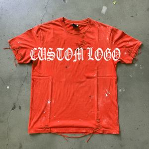 Customized Logo 275gsm Heavyweight 100% Pure Cotton Knitted O-Neck Solid <b>Box</b> T-Shirt Men Shoulder <b>Drop</b> Oversized - Product Image 5