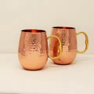 Taza de cobre martillado para Moscow Mule, ecológica, con diseño martillado, para bebidas. - Product Image 6