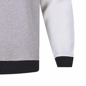Suéter de Punto para Hombre, Cuello Redondo, Color Sólido, Corte Regular, Material de Algodón, Estilo Casual para Otoño, Blanco, Gris, Negro - Product Image 4
