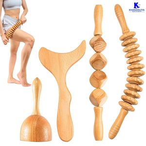 Kit d'acupression K-Star KTK16 (ensemble de 16 pièces) Outils de massage d'acupression professionnels Kit de thérapie en bois naturel - Product Image 2