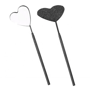Custom Logo Heart-Shape Stainless Steel Eyelash Extension <b>Mirror</b> Personalized Makeup Accessory Tool Competitive Cosmetic <b>Mirror</b> - Product Image 2