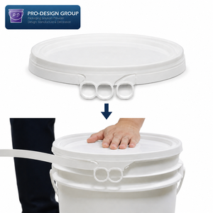 17L Plastic Printing Ink <b>Bucket</b> <b>with</b> Handle and Flat <b>Lid</b> for Printing Ink Packaging and Storage - Product Image 5