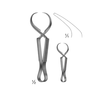 Pince à serviette Jones 85 mm en acier inoxydable – Pince chirurgicale réutilisable à action croisée pour drapage 3,5 po - Product Image 1