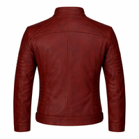 Veste unisexe en cuir véritable marron et noir, col montant, personnalisable, imperméable, épaisse, service OEM, chauffante, pour l'hiver