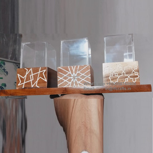 Caja de regalo de nácar de madera hecha a mano de lujo, bandeja de comedor de regalo de chocolate con contenedor de postre de RF Crafts - Product Image 2