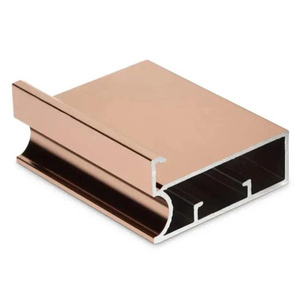 Profil coulissant en alliage d'aluminium série 6000 avec services de cintrage et de soudage de la raille interne - Product Image 2