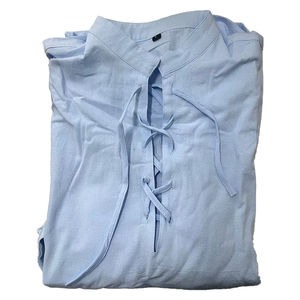 Chemises Ghillie Kilt, Costume Médiéval Renaissance Pirate, Chemise Henley à Manches Longues et Lacets, Chemise Kilt Jacobite Traditionnelle - Product Image 5