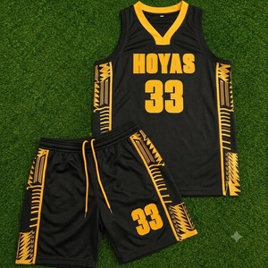 Ensemble de maillots de basket-ball sublimés personnalisés pour hommes, uniforme de basket-ball respirant, maillots de basket-ball réversibles pour équipe, vente en gros - Product Image 4