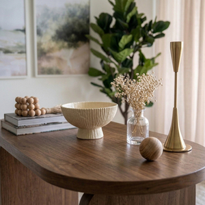 Mesa Consola de Madera de Roble Macizo, Estilo Escandinavo Minimalista, Moderna, para Sala de Estar, Entrada, Hotel, Base con Patas Estables, Muebles MT, 3 Años de Garantía - Product Image 6