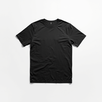 T-shirt de sport pour homme noir uni en polyester 220 GSM à séchage rapide, coupe ajustée, manches courtes, avec poche, col ras du cou, vente en gros