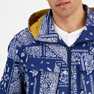 Chaqueta cortavientos de invierno con impresión de logotipo personalizado para hombre, chaqueta cortavientos de alta calidad con sublimación para hombre, bajo MOQ - Product Image 4