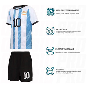 Maillots de football premium pour enfants, garçons et filles, uniforme d'entraînement de football pour jeunes, ensemble de maillots de sport pour fans, kit cadeau, ensemble de maillots de football pour jeunes - Product Image 4