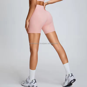 Pantalon de fitness respirant taille haute pour femmes Shorts de yoga sans couture avec logo Tissu de sport Fourniture en gros - Product Image 2