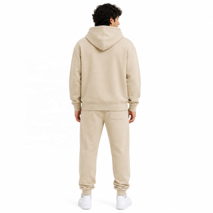 Conjunto de Sudadera con Capucha y Pantalones Jogger para Hombre, Estilo Deportivo, Hombros Caídos, Bolsillos Delanteros, Corte Ajustado, Ropa Urbana, Proveedor OEM ODM - Product Image 3