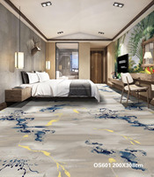 Tapis d'hôtel moderne en nylon tissé abstrait, à poils ras, lavable, pour chambres d'hôtes, hall, usage commercial, grande taille, réversible