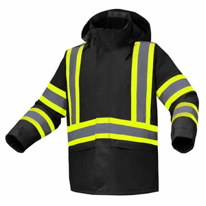 New Best High Quality Safety <b>Jacket</b> Certified Anti-Bacterial Microfiber Safety High <b>Vis</b> <b>Jacket</b> Workwear Customized Design - Product Image 5