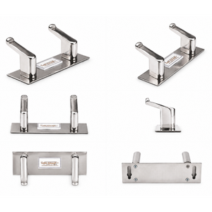 Premium Stainless Steel Double Hook <b>Hanger</b> Wall Mounted Towel Coat Robe Hook Rack Heavy Duty Bathroom Bedroom Kitchen Storage - Product Image 3