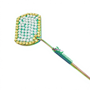 Multi Plasma Color <b>Square</b> Shape Eyelash Extension <b>Mirror</b> And White And Golden Stone And Diamond Grip Handle Lash <b>Mirror</b> - Product Image 6