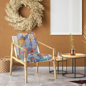 Set di Cuscini Impermeabili per Sedia a Dondolo, Superficie in Tessuto Oxford Antiscivolo, Imbottitura in Poliestere, Cuscini per Schiena Superiore e Inferiore, per Esterni - Product Image 3